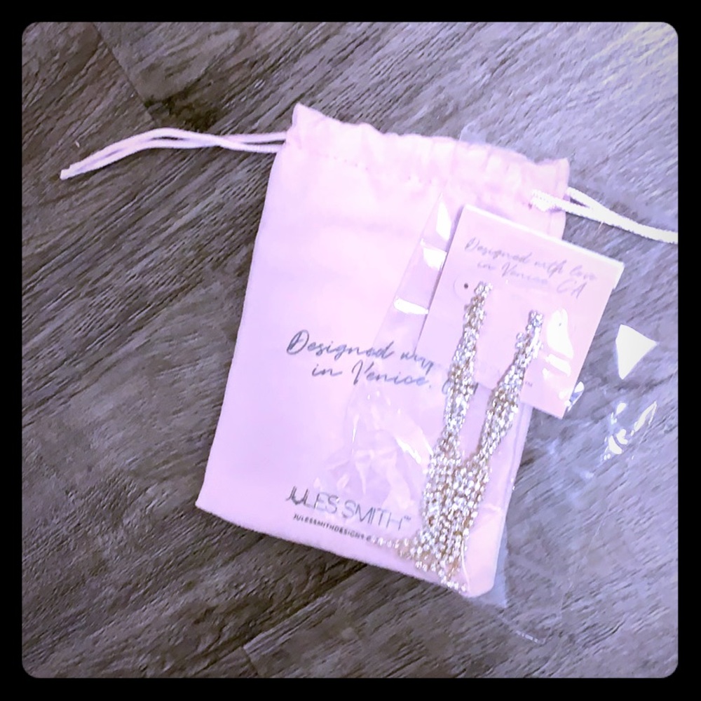 5/$25 14 karat Gold Swarovski Crystal Twist Earrings in Signature dust bag BNIP